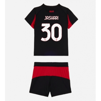 Billige Fotballdrakt AC Milan Ardon Jashari #30 Replika Hjemmedraktsett Barn 2025-26 Kortermet (med bukser)
